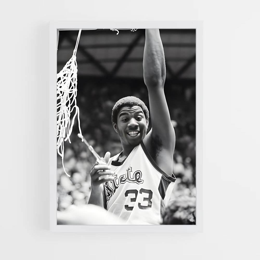Poster Magic johnson – affiche Basketball (vue 3)